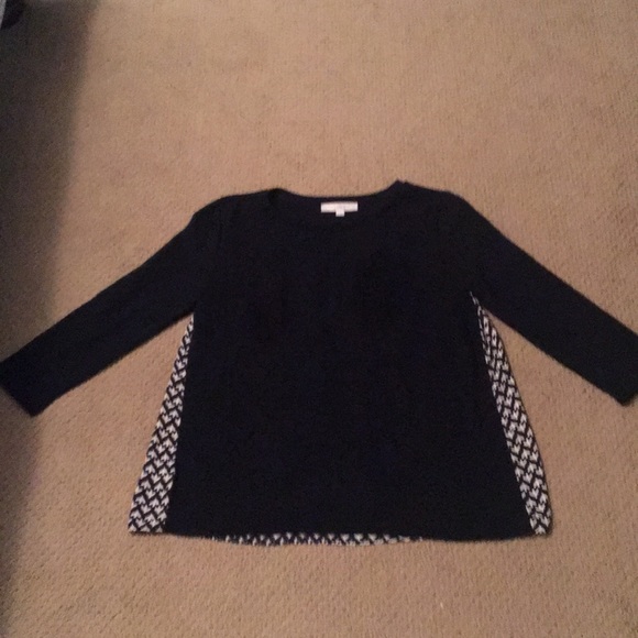 LOFT Navy Blue Top - Picture 2 of 8